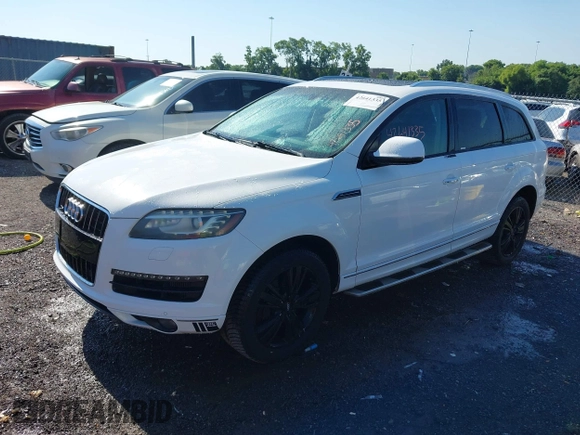 2011 Audi Q7 Premium Plus with VIN WA1LMAFE6BD003047, listed as a IAAI auction lot 42641335 with 213,023 mi miles and . Bid and sale history available at DreamBid. Image 2.