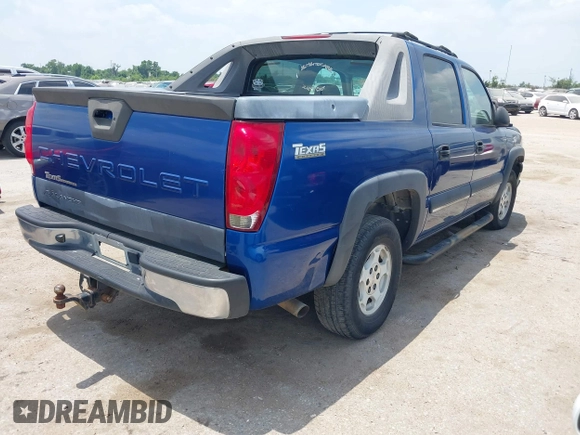 2004 Chevrolet Avalanche Z66 with VIN 3GNEC12T14G154302, listed as a IAAI auction lot 42308631 with Not provided miles and . Bid and sale history available at DreamBid. Image 4.
