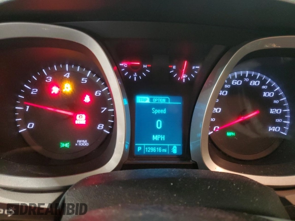2013 Chevrolet Equinox LT with VIN 2GNALDEK0D6247357, listed as a Copart auction lot 45310265 with 129,616 mi miles and Salvage Title. Bid and sale history available at carsss.com. Image 9.