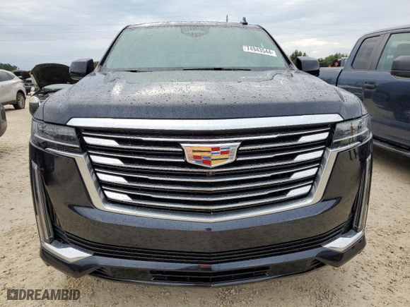 2021 Cadillac Escalade Premium Luxury Platinum with VIN 1GYS4DKL4MR182891, listed as a Copart auction lot 74943544 with 0 mi miles and Non Repairable. Bid and sale history available at carsss.com. Image 5.