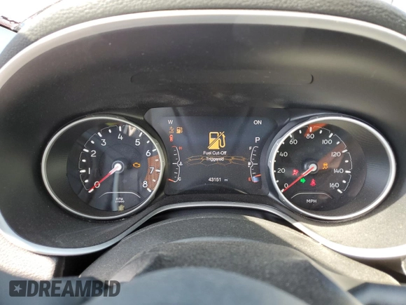 2021 Jeep Compass Limited with VIN 3C4NJDCBXMT550449, listed as a Copart auction lot 53431785 with 43,151 mi miles and Clean title. Bid and sale history available at DreamBid. Image 9.
