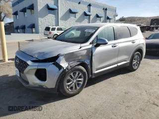 2020 Hyundai Santa Fe SEL with VIN 5NMS3CAD1LH222201, listed as a Copart auction lot 49451205 with 95,066 mi miles and Salvage Title. Bid and sale history available at carsss.com. Image 1.