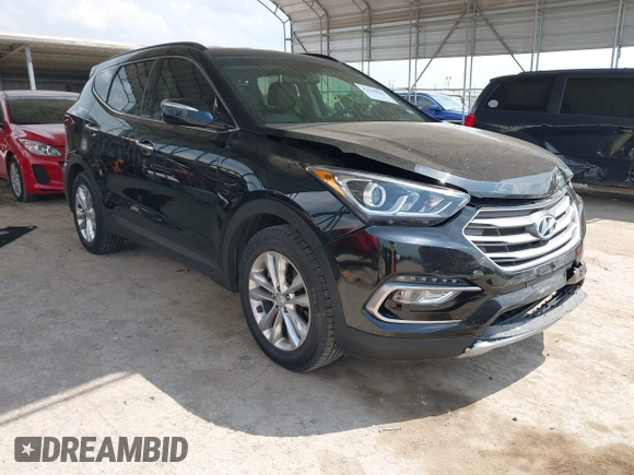 2018 Hyundai Santa Fe 2.0T with VIN 5XYZU4LA9JG536741, listed as a IAAI auction lot 42160866 with 86,356 mi miles and . Bid and sale history available at DreamBid. Image 1.