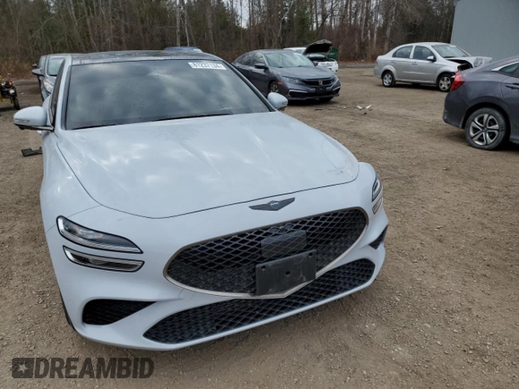 2023 Genesis G70 3.3T with VIN KMTG54TEXPU114395, listed as a Copart auction lot 81237134 with 27,207 mi miles and Salvage Title. Bid and sale history available at DreamBid. Image 5.