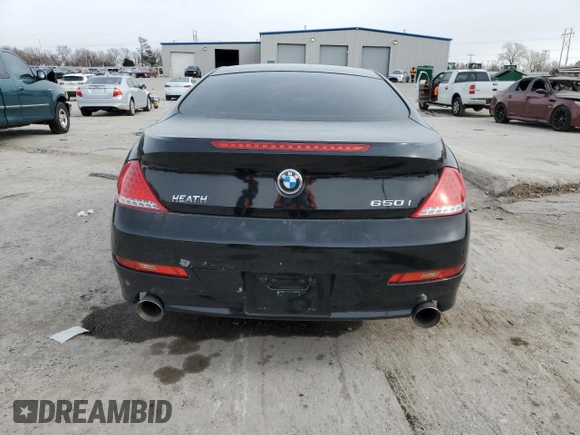 2009 BMW 6 Series 650i z VIN WBAEA53539CV92557, wystawiony jako Copart lot #88932905 z przebiegiem 139 711 mil mil oraz Szkoda całkowita • Salvage title. Historia ofert i sprzedaży dostępna na DreamBid. Obrazek 6.