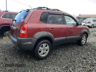 2007 Hyundai Tucson SE with VIN KM8JN12D47U665560, listed as a Copart auction lot 81152933 with 161,090 mi miles and Salvage Title. Bid and sale history available at carsss.com. Image 3.