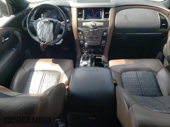 2019 Nissan Armada Platinum with VIN JN8AY2NEXK9759206, listed as a Copart auction lot 58602094 with 78,525 mi miles and Salvage Title. Bid and sale history available at carsss.com. Image 8.