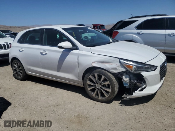 2018 Hyundai Elantra GT with VIN KMHH35LE0JU074104, listed as a Copart auction lot 55727404 with 34,769 mi miles and Salvage Title. Bid and sale history available at carsss.com. Image 4.