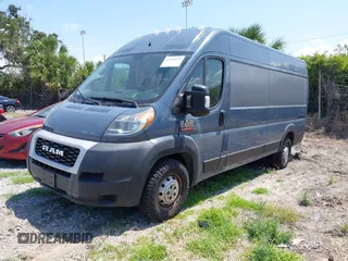 2019 Ram ProMaster Cargo with VIN 3C6URVJG4KE558841, listed as a IAAI auction lot 42180879 with 74,772 mi miles and . Bid and sale history available at DreamBid. Image 2.