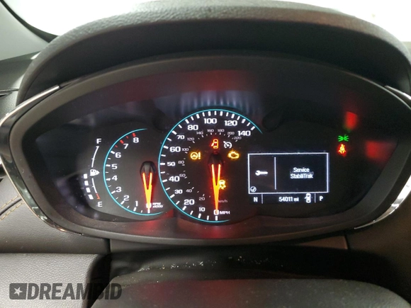 2020 Chevrolet Trax LS with VIN KL7CJKSB7LB327991, listed as a Copart auction lot 49324845 with 54,011 mi miles and Salvage Title. Bid and sale history available at DreamBid. Image 9.