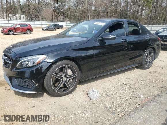 2016 Mercedes-Benz C 450 AMG with VIN 55SWF6EB6GU144975, listed as a Copart auction lot 49087705 with 100,593 mi miles and Salvage Title. Bid and sale history available at carsss.com. Image 1.