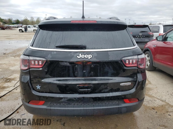 2022 Jeep Compass Latitude with VIN 3C4NJCBB8NT109576, listed as a Copart auction lot 47607294 with 28,863 mi miles and Salvage Title. Bid and sale history available at carsss.com. Image 6.