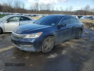 2016 Honda Accord Sport z VIN 1HGCR2F51GA185845, wystawiony jako Copart lot #44378685 z przebiegiem 142 240 mil mil oraz Szkoda całkowita • Salvage title. Historia ofert i sprzedaży dostępna na DreamBid. Obrazek 1.