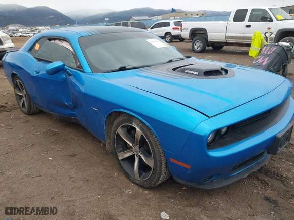 2015 Dodge Challenger R/T with VIN 2C3CDZAT3FH816496, listed as a IAAI auction lot 41194361 with 1 mi miles. Bid and sale history available at carsss.com. Image 1.