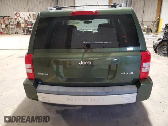 2008 Jeep Patriot Limited with VIN 1J8FF48W78D577601, listed as a Copart auction lot 50156355 with 221,652 mi miles and Clean title. Bid and sale history available at DreamBid. Image 6.