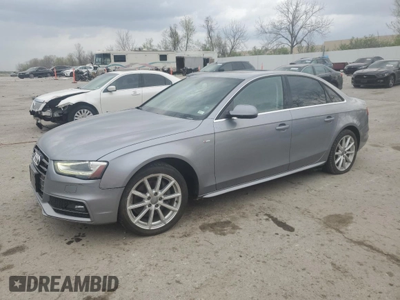 2015 Audi A4 Premium Plus with VIN WAUFFAFL0FN040166, listed as a Copart auction lot 51276365 with 103,511 mi miles and Salvage Title. Bid and sale history available at carsss.com. Image 1.