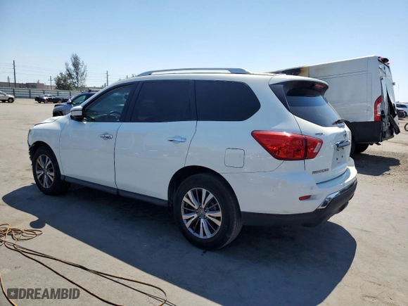 2017 Nissan Pathfinder SV with VIN 5N1DR2MN5HC633379, listed as a Copart auction lot 48218465 with 96,826 mi miles and Salvage Title. Bid and sale history available at carsss.com. Image 2.