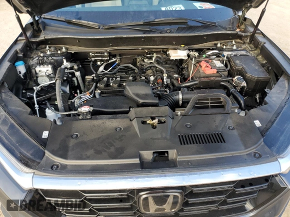 2025 Honda CR-V EX with VIN 2HKRS4H46SH405950, listed as a Copart auction lot 43325855 with 7,701 mi miles and Salvage Title. Bid and sale history available at DreamBid. Image 13.