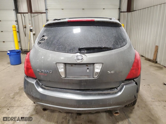 2005 Nissan Murano S with VIN JN8AZ08W35W419424, listed as a Copart auction lot 85877744 with 0 mi miles and Salvage Title. Bid and sale history available at carsss.com. Image 6.