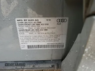 2019 Audi SQ5 Premium Plus with VIN WA1B4AFY3K2002715, listed as a Copart auction lot 64977024 with 73,762 mi miles and Salvage Title. Bid and sale history available at DreamBid. Image 13.