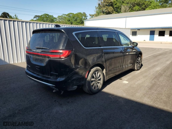 2023 Chrysler Pacifica Hybrid Touring L with VIN 2C4RC1L7XPR592181, listed as a Copart auction lot 52144505 with 45,770 mi miles and Salvage Title. Bid and sale history available at carsss.com. Image 3.
