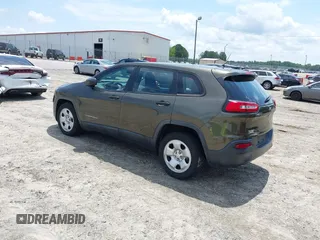 2015 Jeep Cherokee Sport with VIN 1C4PJLAB0FW660722, listed as a IAAI auction lot 42480650 with 272,396 mi miles and . Bid and sale history available at DreamBid. Image 3.