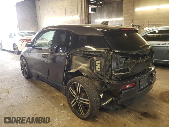 2015 BMW i3 with VIN WBY1Z4C59FV278737, listed as a Copart auction lot 55796643 with 92,584 mi miles. Bid and sale history available at carsss.com. Image 2.