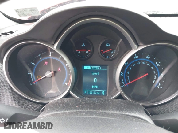 2014 Chevrolet Cruze 1LT with VIN 1G1PC5SB7E7284834, listed as a IAAI auction lot 41912303 with 109,172 mi miles and . Bid and sale history available at DreamBid. Image 7.