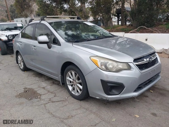 2012 Subaru Impreza Sedan 2.0i Premium with VIN JF1GJAC68CH026374, listed as a IAAI auction lot 42063409 with 160,167 mi miles. Bid and sale history available at carsss.com. Image 1.