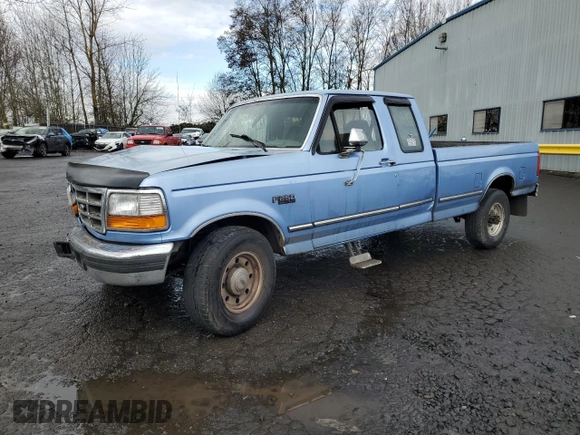 1997 Ford F-250 with VIN 1FTHX25G4VEB43348, listed as a Copart auction lot 45430655 with 180,279 mi miles and Salvage title. Bid and sale history available at DreamBid. Image 1.