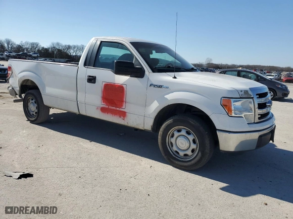 2014 Ford F-150 XL with VIN 1FTNF1CF4EKD47353, listed as a Copart auction lot 43651465 with 230,819 mi miles and Salvage Title. Bid and sale history available at carsss.com. Image 4.