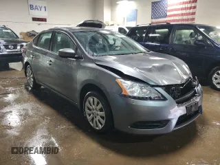 2015 Nissan Sentra SV with VIN 3N1AB7AP1FY310825, listed as a Copart auction lot 51958625 with 58,472 mi miles and Salvage Title. Bid and sale history available at DreamBid. Image 4.