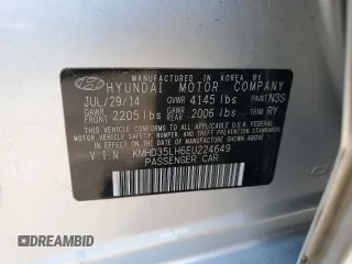 2014 Hyundai Elantra GT with VIN KMHD35LH6EU224649, listed as a Copart auction lot 53884225 with 126,050 mi miles and Salvage Title. Bid and sale history available at carsss.com. Image 12.