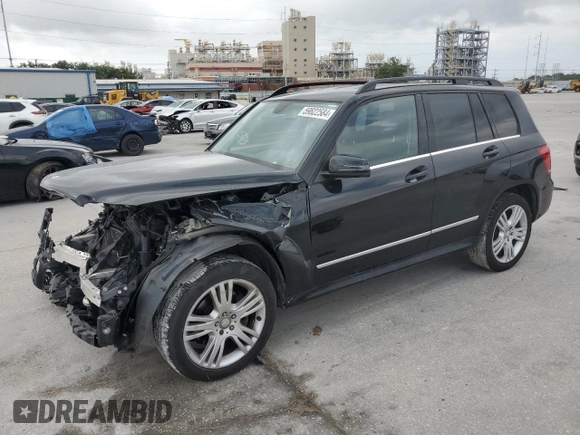 2015 Mercedes-Benz GLK 350 with VIN WDCGG5HB4FG441590, listed as a Copart auction lot 59822584 with 124,186 mi miles and Salvage Title. Bid and sale history available at DreamBid. Image 1.