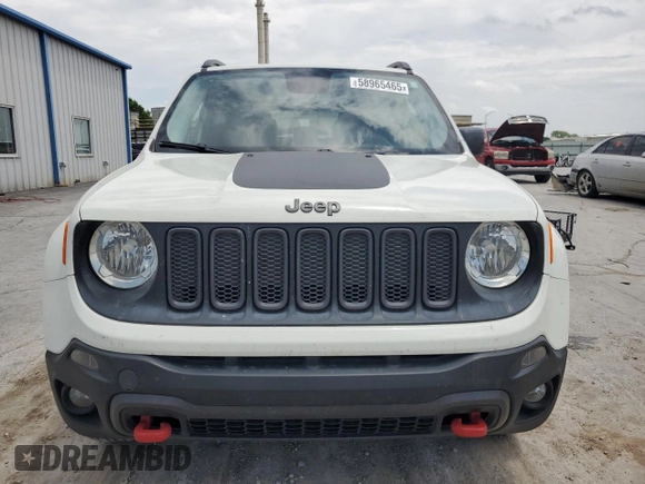 2015 Jeep Renegade Trailhawk with VIN ZACCJBCT2FPB85764, listed as a Copart auction lot 58965465 with 80,440 mi miles and Salvage title. Bid and sale history available at DreamBid. Image 5.
