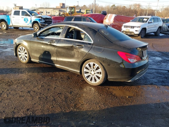 2017 Mercedes-Benz CLA with VIN WDDSJ4EB9HN455067, listed as a IAAI auction lot 41188890 with 1 mi miles. Bid and sale history available at carsss.com. Image 3.