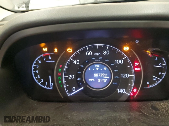 2014 Honda CR-V EX-L with VIN 2HKRM3H76EH517473, listed as a Copart auction lot 43416485 with 87,354 mi miles and Non Repairable. Bid and sale history available at DreamBid. Image 9.