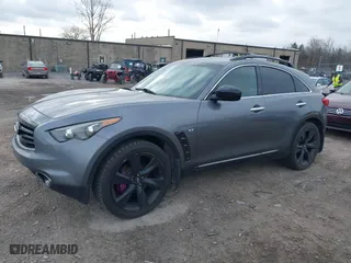 2016 Infiniti QX70 with VIN JN8CS1MU1GM670819, listed as a IAAI auction lot 41890593 with NaN miles. Bid and sale history available at carsss.com. Image 17.