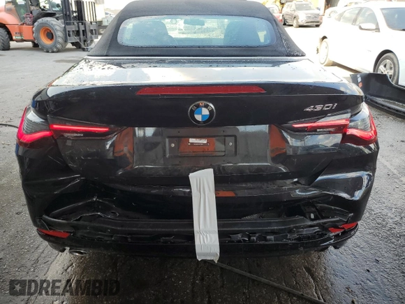 2025 BMW 4 Series 430i with VIN WBA33DB02SCT66047, listed as a Copart auction lot 45286935 with 6,291 mi miles and Clean title. Bid and sale history available at DreamBid. Image 6.