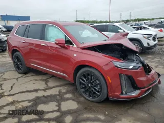 2022 Cadillac XT6 Premium Luxury with VIN 1GYKPDRS6NZ150451, listed as a Copart auction lot 57636235 with 43,553 mi miles and Clean title. Bid and sale history available at DreamBid. Image 4.