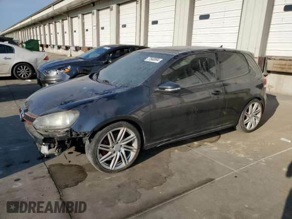 2010 Volkswagen GTI w/Sunroof with VIN WVWEV7AJ9AW329267, listed as a Copart auction lot 77848994 with 0 mi miles and Salvage Title. Bid and sale history available at carsss.com. Image 1.