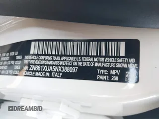 2022 Maserati Levante GT z VIN ZN661XUA5NX388097, wystawiony jako IAAI lot #41859084 z przebiegiem 31 252 mil mil oraz . Historia ofert i sprzedaży dostępna na DreamBid. Obrazek 9.