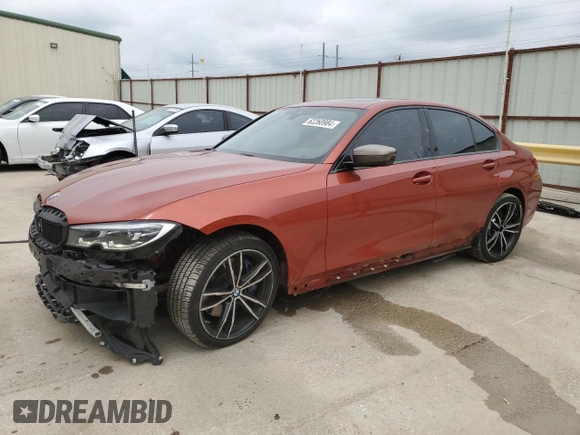 2020 BMW 3 Series M340i xDrive with VIN WBA5U9C04LFH11101, listed as a Copart auction lot 62268984 with 47,696 mi miles and Clean Title. Bid and sale history available at DreamBid. Image 1.