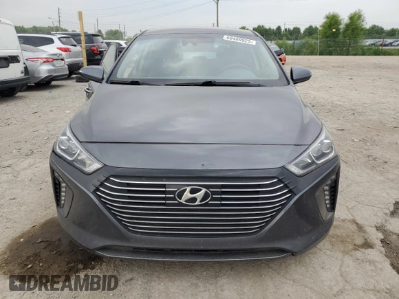 2019 Hyundai Ioniq Limited with VIN KMHC75LD0KU172590, listed as a Copart auction lot 60489925 with 45,059 mi miles and Salvage title. Bid and sale history available at DreamBid. Image 5.