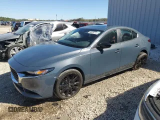 2025 Mazda 3 S Carbon Edition with VIN 3MZBPBCM2SM456593, listed as a Copart auction lot 47301665 with 3,404 mi miles and Clean Title. Bid and sale history available at DreamBid. Image 1.