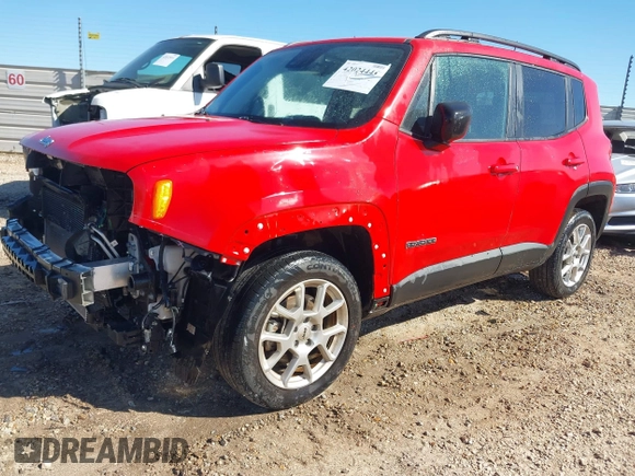 2022 Jeep Renegade Latitude with VIN ZACNJDB15NPN86015, listed as a IAAI auction lot 42024444 with 55,122 mi miles and . Bid and sale history available at DreamBid. Image 17.