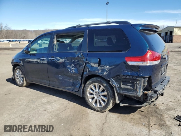 2012 Toyota Sienna XLE with VIN 5TDDK3DC4CS030461, listed as a Copart auction lot 49670925 with 169,836 mi miles and Salvage Title. Bid and sale history available at carsss.com. Image 2.