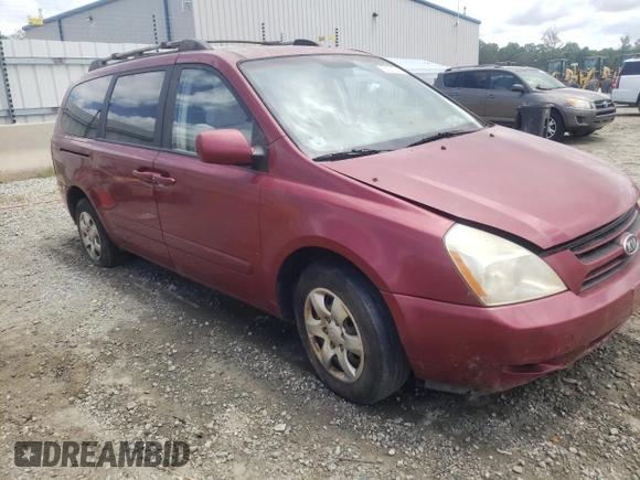 2006 Kia Sedona LX with VIN KNDMB233066086431, listed as a Copart auction lot 63221294 with 181,290 mi miles and Clean Title. Bid and sale history available at DreamBid. Image 4.