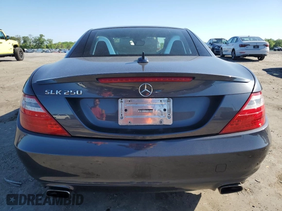 2015 Mercedes-Benz SLK-Class SLK 250 with VIN WDDPK4HA9FF101515, listed as a Copart auction lot 53091124 with 91,807 mi miles. Bid and sale history available at carsss.com. Image 6.