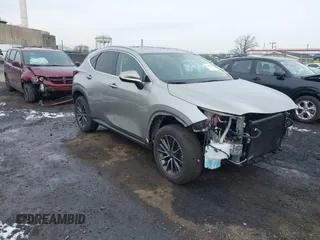 2025 Lexus NX 350h Premium with VIN 2T2GKCEZ0SC034395, listed as a IAAI auction lot 41465566 with 3,537 mi miles and . Bid and sale history available at DreamBid. Image 1.